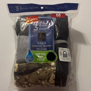 Hanes boys ComfortSoft Boxer Briefs - Black, Gray, Camouflage